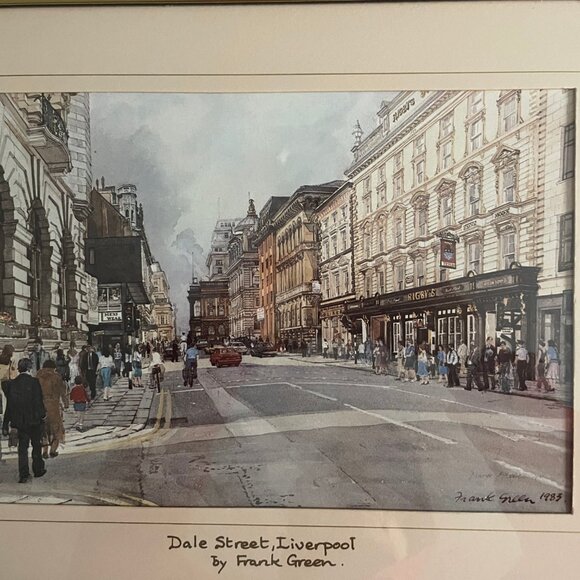 Framed print wall art Dale street Liverpool by Frank Green - Picture 2 of 4
